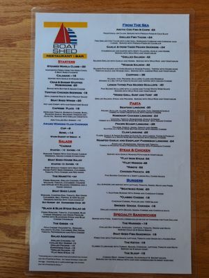 Menu photo 2 Boat Shed Bremerton, WA Menu photo 2 Boat Shed Bremerton, WA