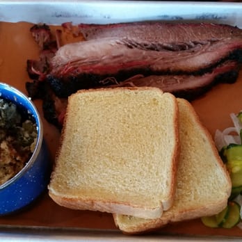 Sweet Cheeks Q - Beef brisket tray with broccoli casserole ($12) - Southern Near Me - Boston, Massachusetts