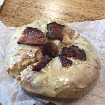 Union Square Donuts - Maple Bacon if ain't mistaken. Very good. - Donuts Near Me - Brookline, Massachusetts Union Square Donuts - Maple Bacon if ain't mistaken. Very good. - Donuts Near Me - Brookline, Massachusetts