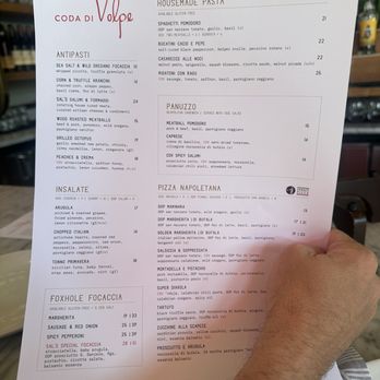 Coda Di Volpe - Menu - Pizza Near Me - Chicago, Illinois Coda Di Volpe - Menu - Pizza Near Me - Chicago, Illinois