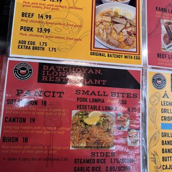 Batchoyan Ilonggo Restaurant - Menu - Filipino Near Me - Camarillo, California