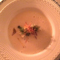 Frederiks Have Restaurant - Kartoffelporresuppe.
