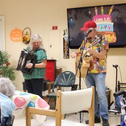 Palm Springs Healthcare & Rehabilitation Center - Visiting singing/accordion duo