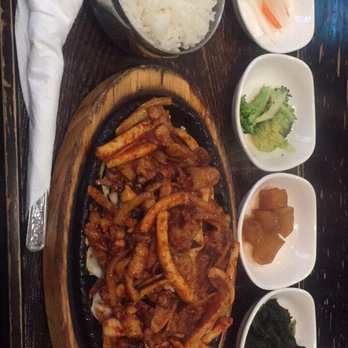BannSang - Barbecue plate of pork and seafood with mixed vegetable sides - Korean Near Me - Auckland, AUK