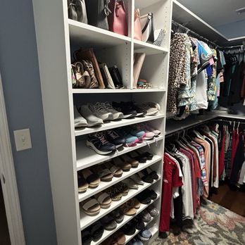 Coastal Custom Closets - Shoes, purses and clothes - Home Organization Near Me - Calabash, North Carolina