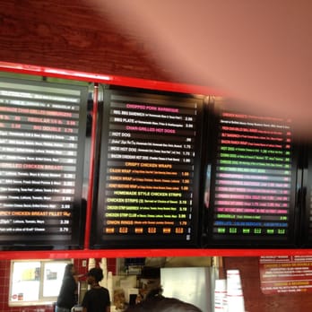Cook Out - menus on the wall of a restaurant - Burgers Near Me - Columbia, South Carolina