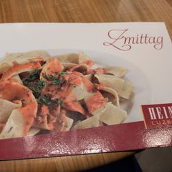 Heini Conditorei - Menu