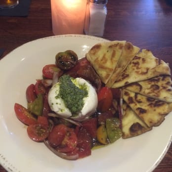 The First Post - Burrata with Heirloom tomato salad - New American Near Me - York, Pennsylvania The First Post - Burrata with Heirloom tomato salad - New American Near Me - York, Pennsylvania