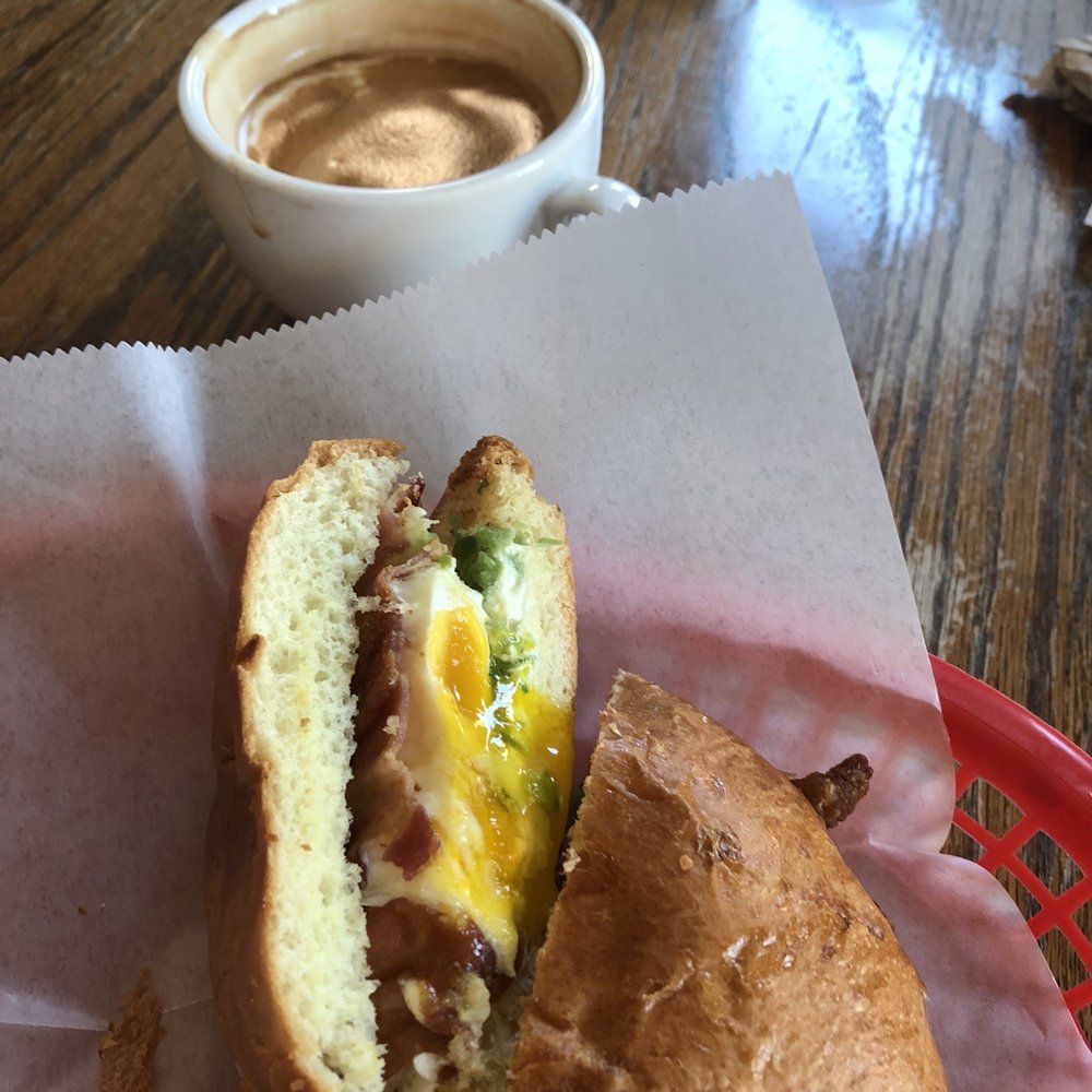 Brickhouse Coffee - Latte with Breakfast Popper - Coffee & Tea Near Me - Willits, California
