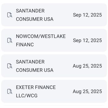 CarMax - This shows the initial hard inquiry on 8/25/25. The inquiry done on 9/12/25 is Carmax running my credit again which changed my down payment. - Used Car Dealers Near Me - Houston, Texas
