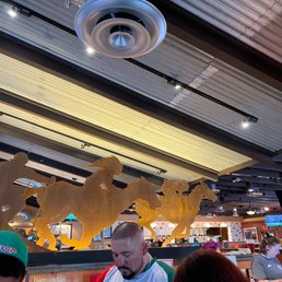 people eating at a restaurant