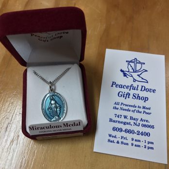 Peaceful Dove Gift Shop - My new Miraculous Medal necklace that's been blessed! - Gift Shops Near Me - Barnegat, New Jersey Peaceful Dove Gift Shop - My new Miraculous Medal necklace that's been blessed! - Gift Shops Near Me - Barnegat, New Jersey