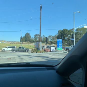 Chevron - Street view from the pump - Gas Stations Near Me - Mission Hills, California