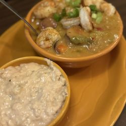 Barbara Jean's Restaurants - Shrimp and grits with the she crab soup upgrade