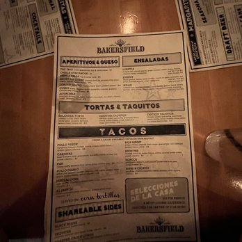 Bakersfield Nashville - Menu - Tacos Near Me - Nashville, Tennessee