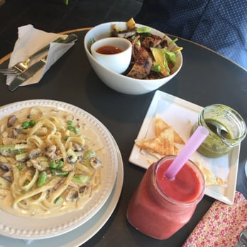 Pantry Foods - Tofu steak salad and spring Alfredo - Cafes Near Me - Toronto, Ontario Pantry Foods - Tofu steak salad and spring Alfredo - Cafes Near Me - Toronto, Ontario