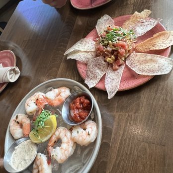 Firefly Tapas Kitchen + Bar - Shrimp coctail and Tuna Tartare - Tapas/Small Plates Near Me - Las Vegas, Nevada Firefly Tapas Kitchen + Bar - Shrimp coctail and Tuna Tartare - Tapas/Small Plates Near Me - Las Vegas, Nevada