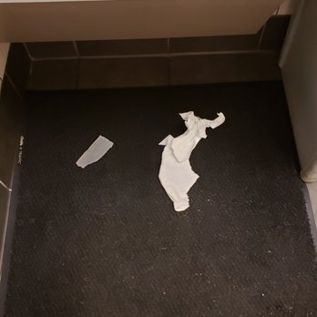 Chick-fil-A - Trash on floor in bathroom - Fast Food Near Me - Greenville, South Carolina Chick-fil-A - Trash on floor in bathroom - Fast Food Near Me - Greenville, South Carolina