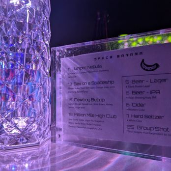 Space Banana - Bar menu - Cocktail Bars Near Me - Boise, Idaho