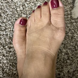 Pedicure with regular Polish