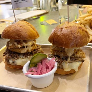 Avenue American Bistro - White BBQ Brisket Sliders - Sports Bars Near Me - Wayne, Michigan