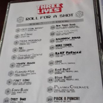 Three Lives - Roll for Shot - Burgers Near Me - Syracuse, New York