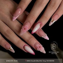 BB Nails And Spa - Pretty in pink and full of charm!  
Featuring delicate floral details, soft blush tones, and elegant accents, this dreamy set is perfect