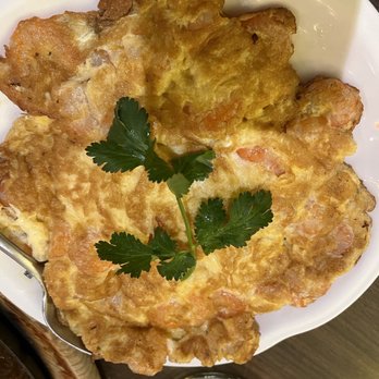 Orient London - Shrimp egg foo yong... Tasted like an omelette delicious but maybe it's an American tradition to have the gravy on it? - Asian Fusion Near Me - London, XGL Orient London - Shrimp egg foo yong... Tasted like an omelette delicious but maybe it's an American tradition to have the gravy on it? - Asian Fusion Near Me - London, XGL