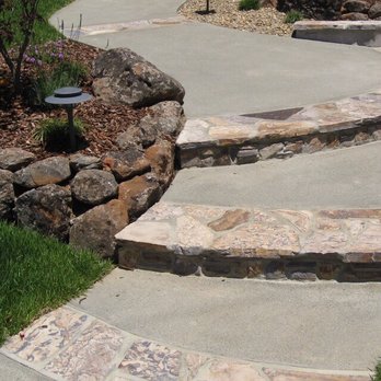 Jefferson Landscape & Design - New flagstone steps and walkway leading from sidewalk. - Landscaping Near Me Jefferson Landscape & Design - New flagstone steps and walkway leading from sidewalk. - Landscaping Near Me
