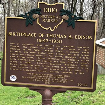 Thomas Edison Birthplace Museum - Museums Near Me - Milan, Ohio Thomas Edison Birthplace Museum - Museums Near Me - Milan, Ohio