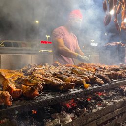 Mesquite Grilled ribs, carne asada and chicken