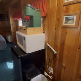 Refrigerator, microwave and Keurig Refrigerator, microwave and Keurig