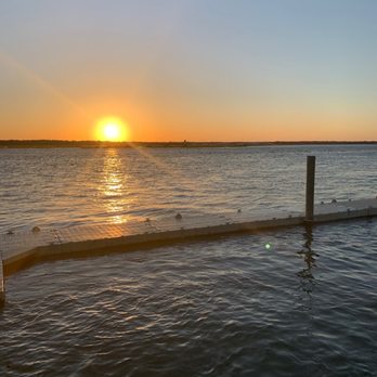 Caps On The Water - Boat Dock View - Seafood Near Me - St Augustine, Florida