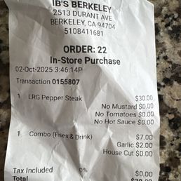 Receipt Receipt