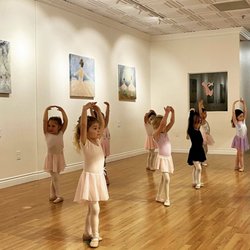 Bonjour Ballet - Working on our positions! We love watching our ballerinas grow more and more each week.