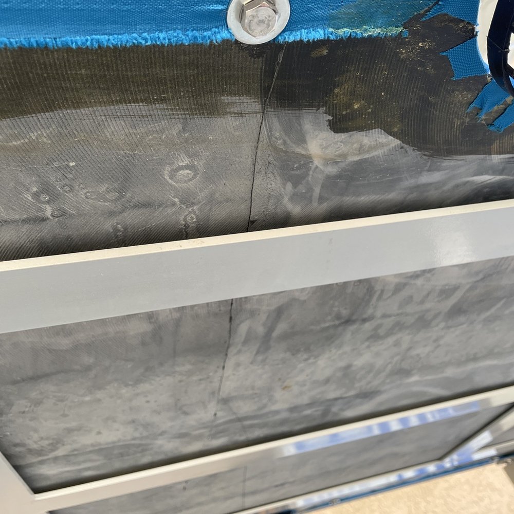 EZ Billiards - This shows the extensive crack in the slate on the undersurface of the table. - Pool & Billiards Near Me - Santa Clarita, California EZ Billiards - This shows the extensive crack in the slate on the undersurface of the table. - Pool & Billiards Near Me - Santa Clarita, California