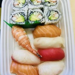 Yamato - sushi and california roll.