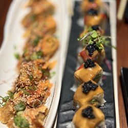 Tane Vegan Izakaya - ( left to right ) The wedge and pokai