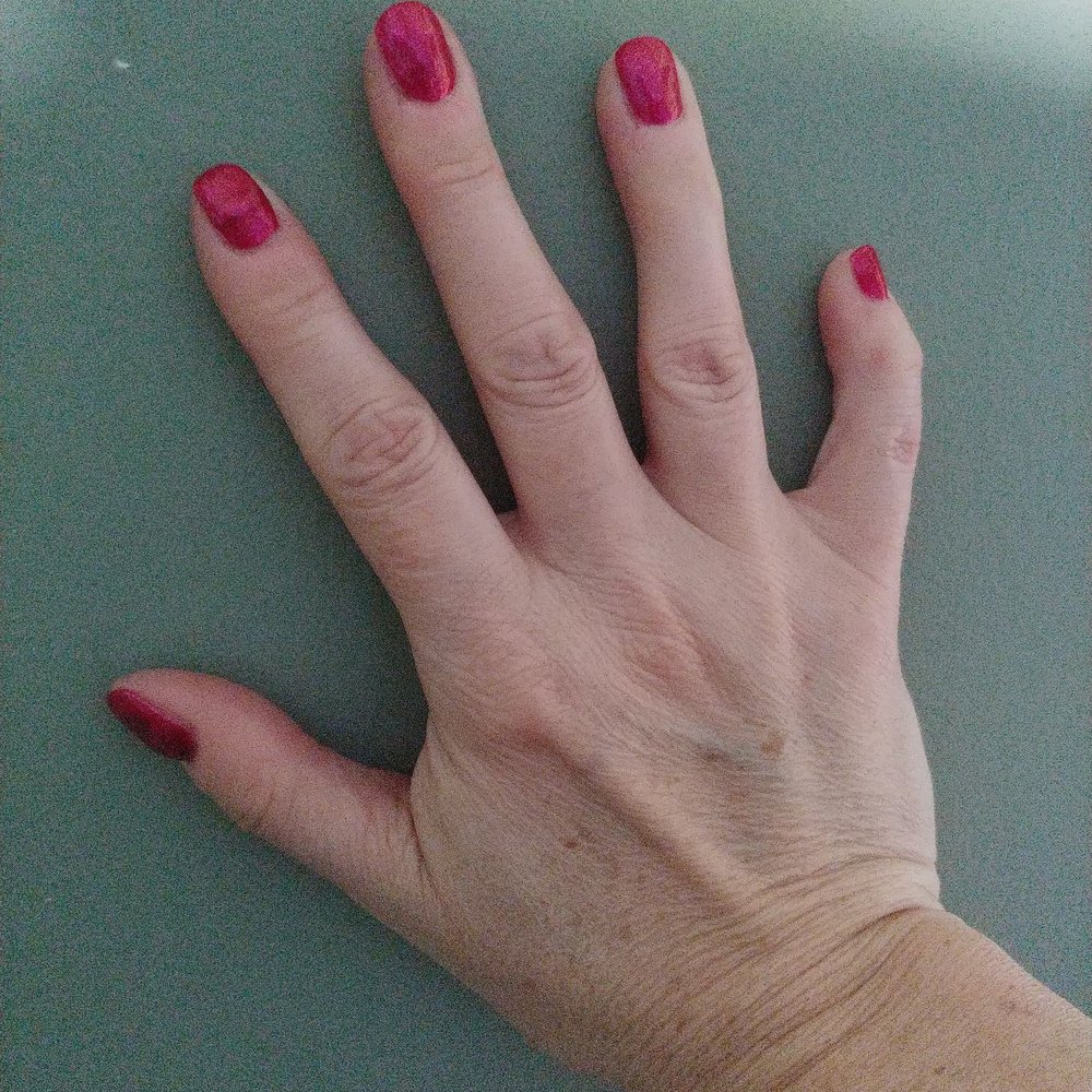 Beyoutiful Nails - Love the new color! A little glitter too - Nail Salons Near Me - Carmel, Indiana