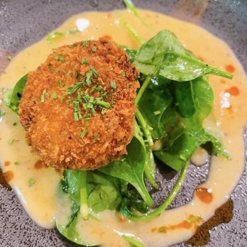 GOGA Restaurant - Crab Cake with lemon chili butter - Hawaiian Near Me - Saratoga, California GOGA Restaurant - Crab Cake with lemon chili butter - Hawaiian Near Me - Saratoga, California