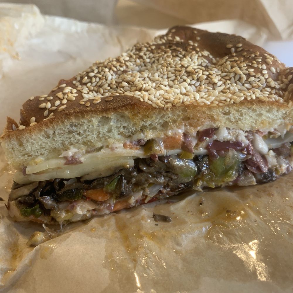 Roasted Mushroom Muffuletta 1/8 Roasted Mushroom Muffuletta 1/8
