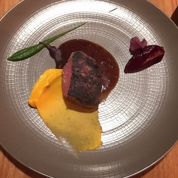 Garum - Filet with carrot sauce, 'bbq' sauce and beer root sauce - Mediterranean Near Me - Ciudad de México, DIF Garum - Filet with carrot sauce, 'bbq' sauce and beer root sauce - Mediterranean Near Me - Ciudad de México, DIF