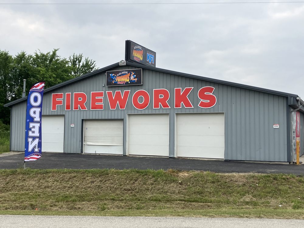 KOLOSSAL FIREWORKS INSANITY Updated August 2024 8663 E Hoff Rd