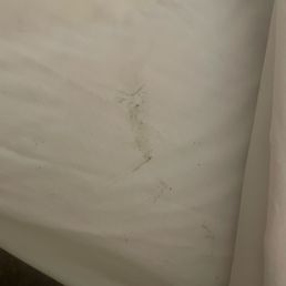 The stain on our bed sheets The stain on our bed sheets