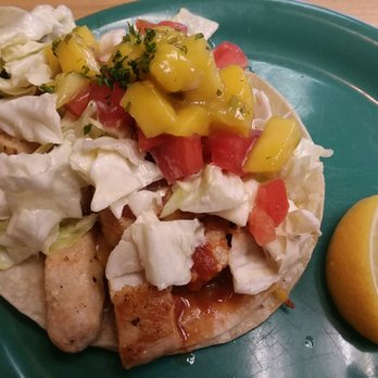 Coconuts Fish Cafe - Fish taco (spicy but love the mango!) - Seafood Near Me - Kihei, Hawaii Coconuts Fish Cafe - Fish taco (spicy but love the mango!) - Seafood Near Me - Kihei, Hawaii
