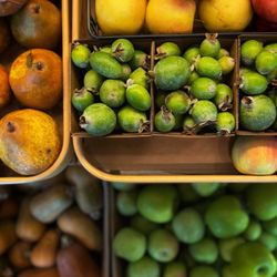 Lovely small vegetable and fruit section.