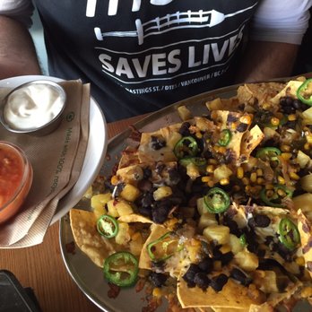 The Burrow - Nachos (that's the small portion) - Mexican Near Me - Vancouver, British Columbia The Burrow - Nachos (that's the small portion) - Mexican Near Me - Vancouver, British Columbia
