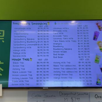 Shaka Shaka Tea Express - Menu July 2025 (1/2) - Bubble Tea Near Me - Honolulu, Hawaii