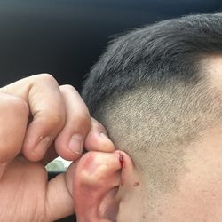 Stache House Barbershop - Look at the fade ‍ and the cut on my ear to top it off
