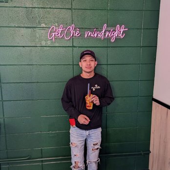 BAMBU - My handsome nephew is getting his mangonada fix! - Bubble Tea Near Me - Metairie, Louisiana